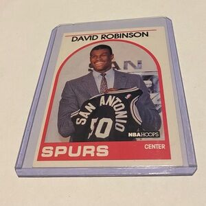 David Robinson RC Rookie 1989 NBA Hoops Basketball Card # 138 Vintage